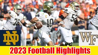 Notre Dame vs Wake Forest FULL GAME HIGHLIGHTS HD  NCAAF Week 12College Football 2023 [upl. by Teodoor907]