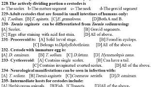 Quiz MCQtrue or false in parasitic cestode p 1 [upl. by Aeresed480]