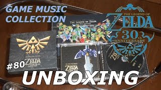 The Legend of Zelda Game Music Collection The 30th Anniversary  Unboxing 80 [upl. by Molini606]