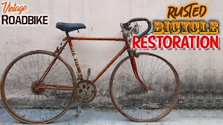 RUSTED BIKE RESTORATION II VINTAGE ROADBIKE [upl. by Beesley]