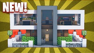 Minecraft How To Build A Modern House Tutorial 15 [upl. by Gneh]