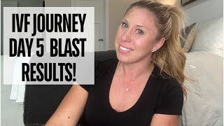 IVF Journey Day 5 Embryo Results How many blast do I have [upl. by Hakaber]