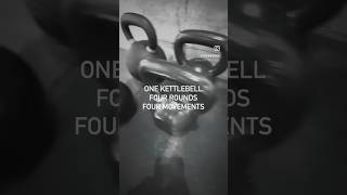 One kettlebell Four rounds Four movements fitness [upl. by Yeldar]