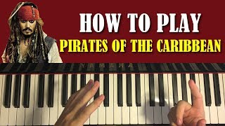 HOW TO PLAY  Pirates Of The Caribbean Theme Piano Tutorial Lesson [upl. by Fredela343]