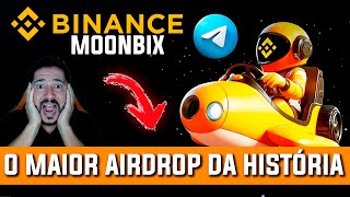 AIRDROP BINANCE MOONBIX  NOVO AIRDROP GRÁTIS DO TELEGRAM  BINANCE MOONBIX BOT [upl. by Werdn185]