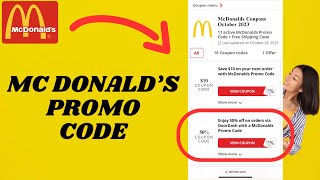 McDonald’s PROMO CODE 2024 [upl. by Aivartal200]