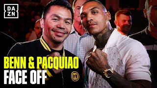 Conor Benn amp Manny Pacquiao Face Off In Riyadh 😤 [upl. by Yessydo518]