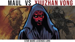 How DARTH MAUL BRUTALLY KILLED a YUUZHAN VONG Warrior  Star Wars Legends Lore [upl. by Oates]