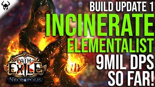 9MIL DPS Incinerate Delver  NO METAS HERE  Build Update 1  PoE 324 Necropolis [upl. by Willumsen]