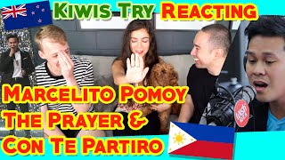 Kiwis Try Reacting to Marcelito Pomoy quotThe Prayerquot amp quotCon Te Partiroquot [upl. by Mil111]