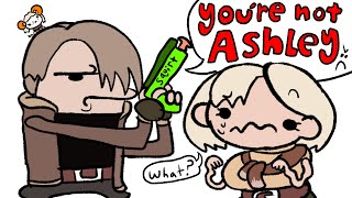 Resident Evil 4 but Leon is Stupid [upl. by Yednarb]