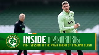 INSIDE TRAINING  MD1 AT THE AVIVA AHEAD OF ENGLAND CLASH 🇮🇪🏟️ [upl. by Gayn]