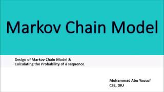 Markov Chain Model Bioinformatics in BanglaProbability of Path by Markov Chain ModelMarkov Chain [upl. by Yticilef525]