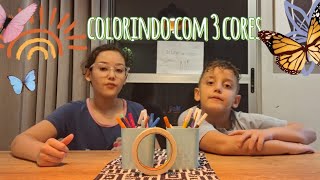 colorindo com 3 cores parte 1 [upl. by Neelahtak]