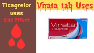 VIrata tab Uses  Ticagrelor Uses in hindiurdu [upl. by Eldnek967]