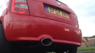 Fabia vrs straight through Milltek  Mufflerectomy [upl. by Llet557]