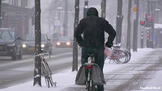 Winterweer in Eindhoven Sneeuw leidt tot vertragingen [upl. by Nrehtak]