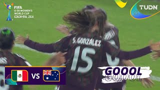 ¡HUELE A OCTAVOS Gol de Alejandra Lomelí  México 20 Australia  Mundial Femenil Sub20  TUDN [upl. by Norreg]