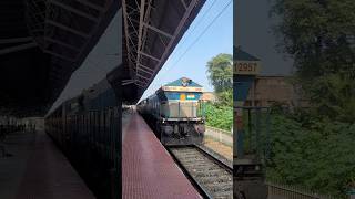 WDG4 12957 diesel locomotive 🚂 honking bgshorts dieselloco indianrailways [upl. by Gualterio596]