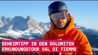 Geheimtipp in den Dolomiten Skigebiet Val di Fiemme Fleimstal [upl. by Traver317]