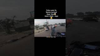 Police wale Ke Samne burnout Maar Diya🤯 Aamir Majid vlogs 😄ktmduke390rc390 jammubikerider [upl. by Atteuqnas]