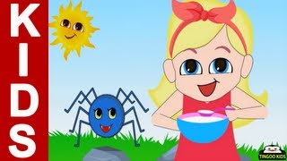 Little Miss Muffet  Nursery Rhymes With Lyrics By TingooKids [upl. by Nosneb]