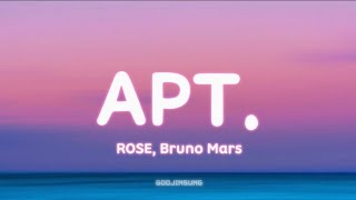 ROSE Bruno Mars  APT Lyrics [upl. by Creedon]