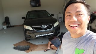 Installing AUXBEAM LED Light Bar Onto a Toyota [upl. by Verene]