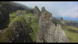 The Quiraing Skye Scotland from the air [upl. by Rfinnej]