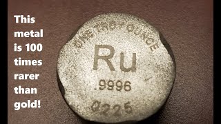 Ruthenium Metal  Very Rare Exotic Bullion Ingot [upl. by Nilde813]