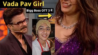 A Viral Vada Pav Girl Chandrika Dixit in Bigg Boss OTT 3 [upl. by Latsyrhc]