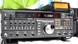 DXQSO on 7MHz  YAESU FT767 [upl. by Waddle]