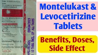 Montelukast Sodium amp Levocetirizine Hydrochloride Tablet  LizicM Tablet [upl. by Kirit853]