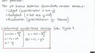 Fysik 2  Kapitel 1  Kaströrelse och vertikalt kast [upl. by Ellenet174]