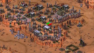 Red Alert 2  Big Grinder  defense on the hill with Prism tesla we will win [upl. by Arek]