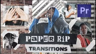 Paper Rip Transitions Vertical  Premiere Pro  Transitions  MOGRT template [upl. by Anav1]