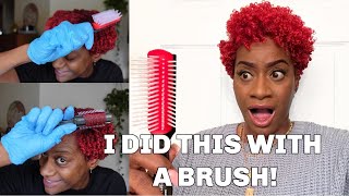 I GOT THESE CURLS WITH A BRUSH Super Defined Coils Tutorial Detailed  RushOurFashion [upl. by Gnouhc141]