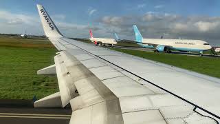 Ryanair Boeing 737 Rocky Departure Out Of Shannon Airport [upl. by Ronni368]