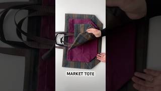 Make a sturdy classy tote using just one piece of fabric sewing zipper sewingtutorial diy bag [upl. by Collie]