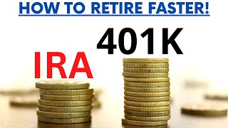 Roth IRA vs 401K  How to Retire Faster [upl. by Olinde471]