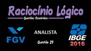 IBGE2016  Analista  Questão 29 [upl. by Jotham30]