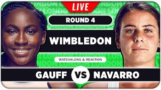 GAUFF vs NAVARRO • Wimbledon 2024 • LIVE Tennis Talk Watchalong [upl. by Eneloc]