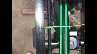 FOOL PROOF WAY TO CHANGE A STRING AND GET NOCKS AND PEEP IN RIGHT SPOT [upl. by Artus902]