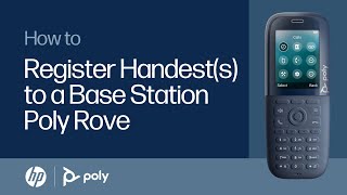 Poly Rove  How to Register Handests to a Base Station  HP Support [upl. by Opportuna255]