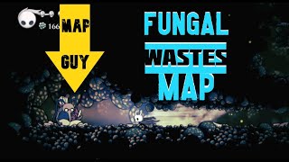 Hollow Knight Fungal Wastes Map  Cornifer Location [upl. by Emad]