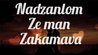 Nadzanlom ze man zakamava LYRICS text romanegila cover [upl. by Akived486]