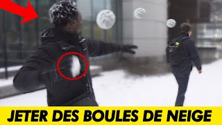 THROWING SNOWBALLS PRANK [upl. by Rasmussen329]