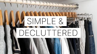 11 Tips for a MINIMAL and ORGANIZED Closet [upl. by Llekcor]