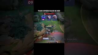 Tank speed race in mid Lane MLBB [upl. by Aisak326]