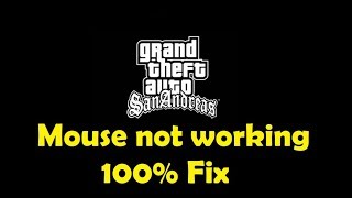 How to fix GTA San Andreas Mouse not working Mouse Fix 100 Working [upl. by Ulda397]